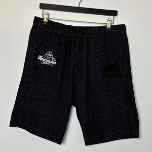 ROOTS CANADA - speckled Black “VANCOUVER ROOTS” sweatshorts. Medium